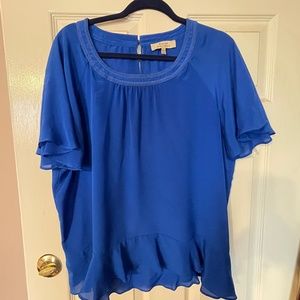 Royal Project Peplum top - deep blue